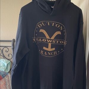 Bella Canvas Black and Gold Dutton Hoodie